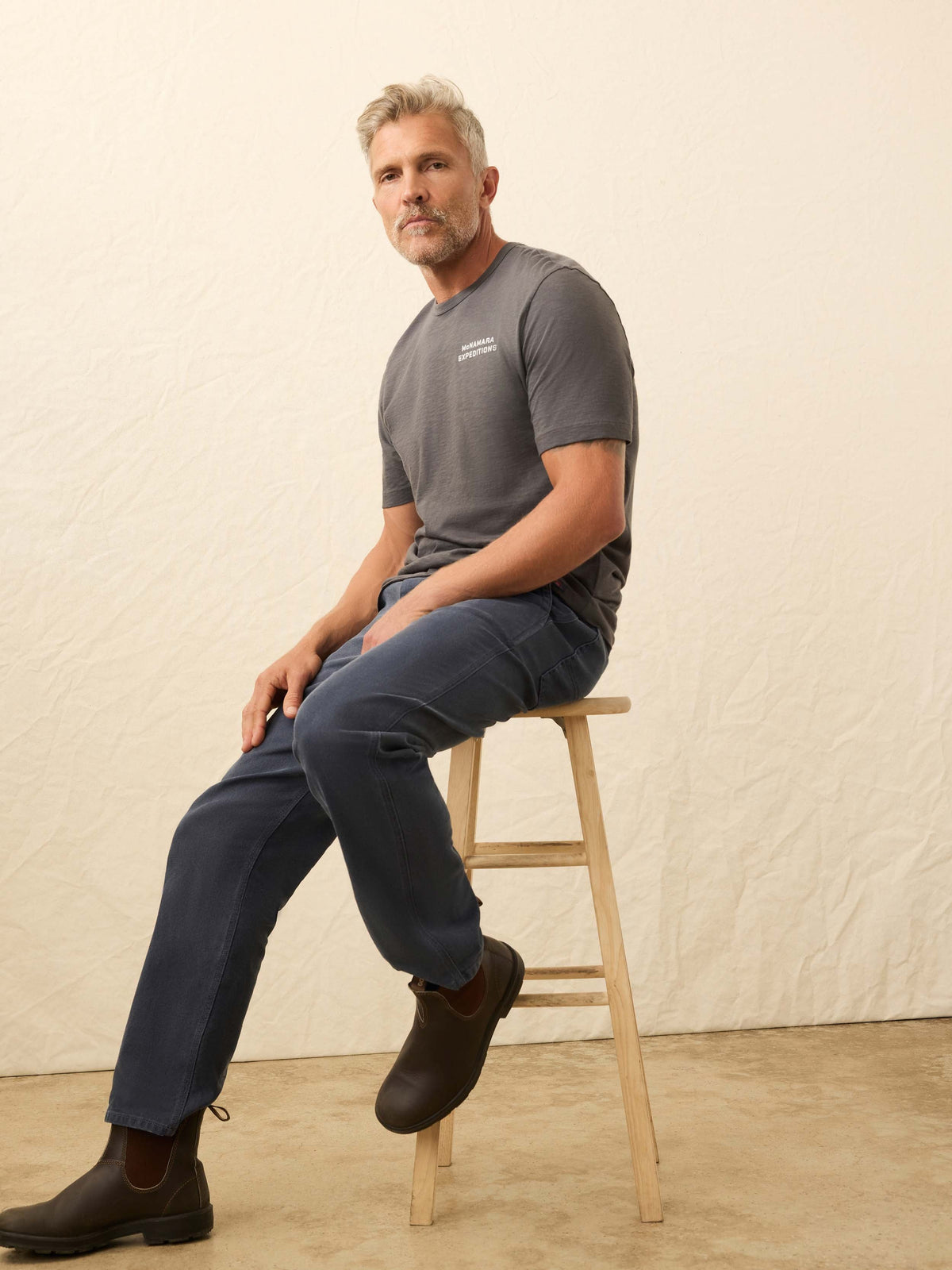 Nazare Sunwashed Tee - Graphite