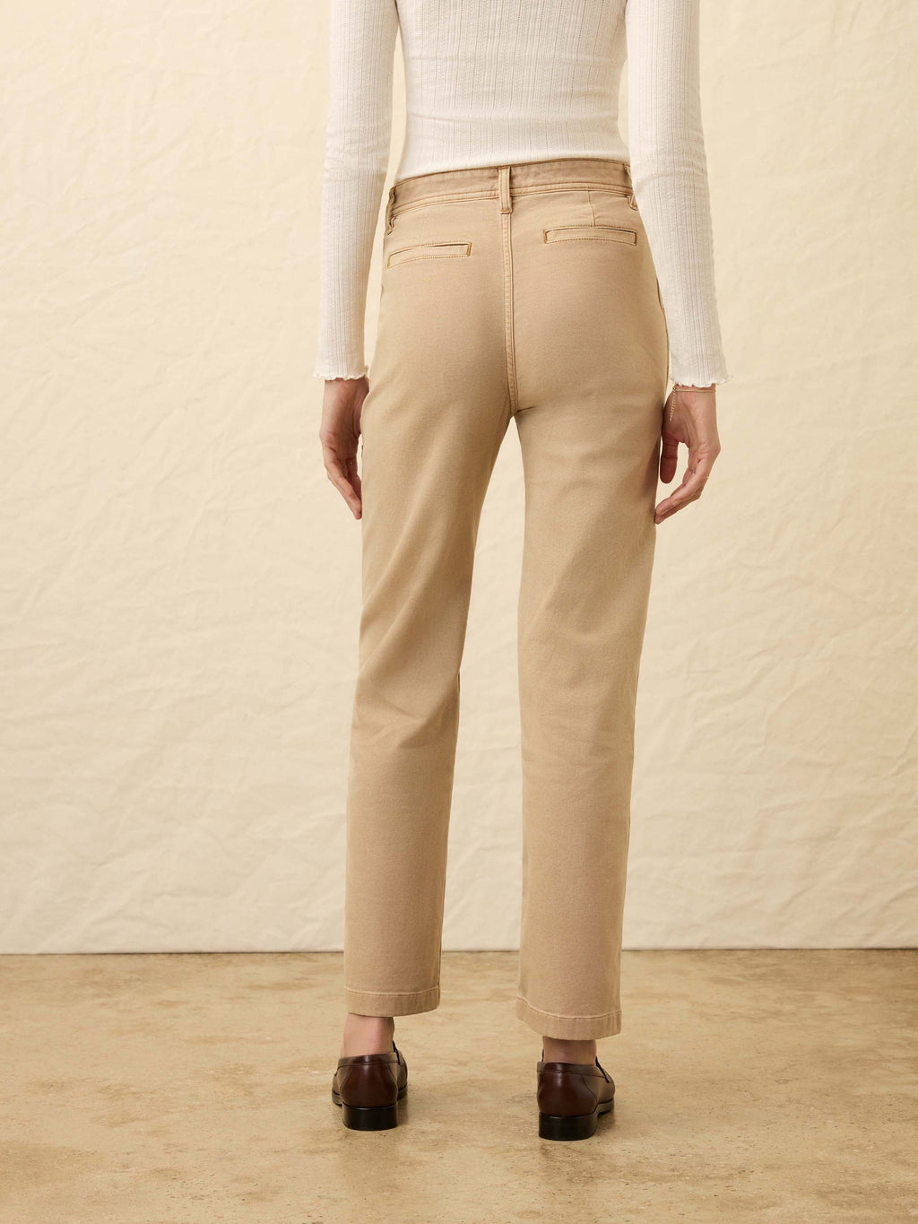 Sunwashed Canvas Dockside Pant - Sandy Khaki