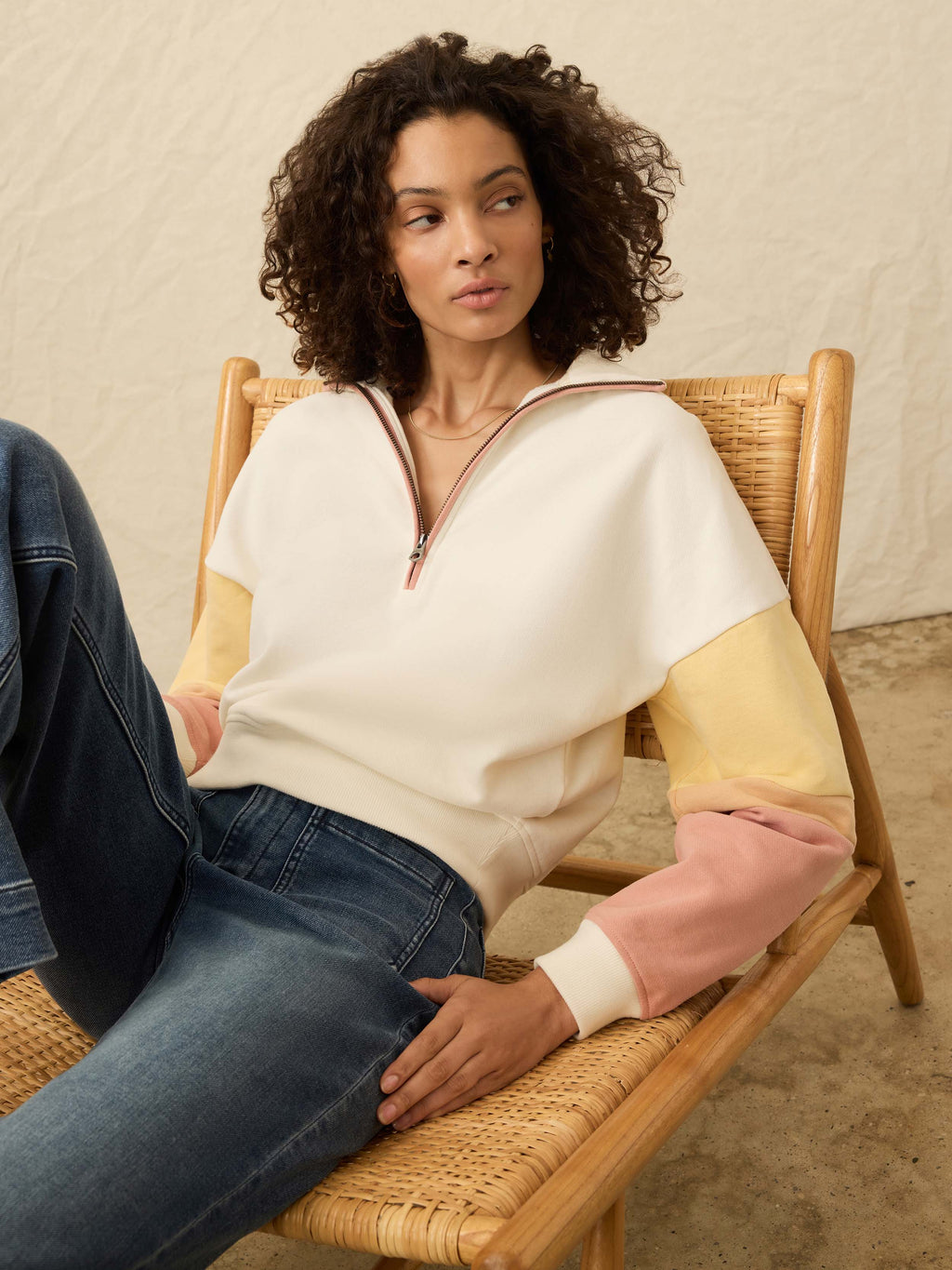 High Standard Fleece Quarter Zip - Sunset Dusk
