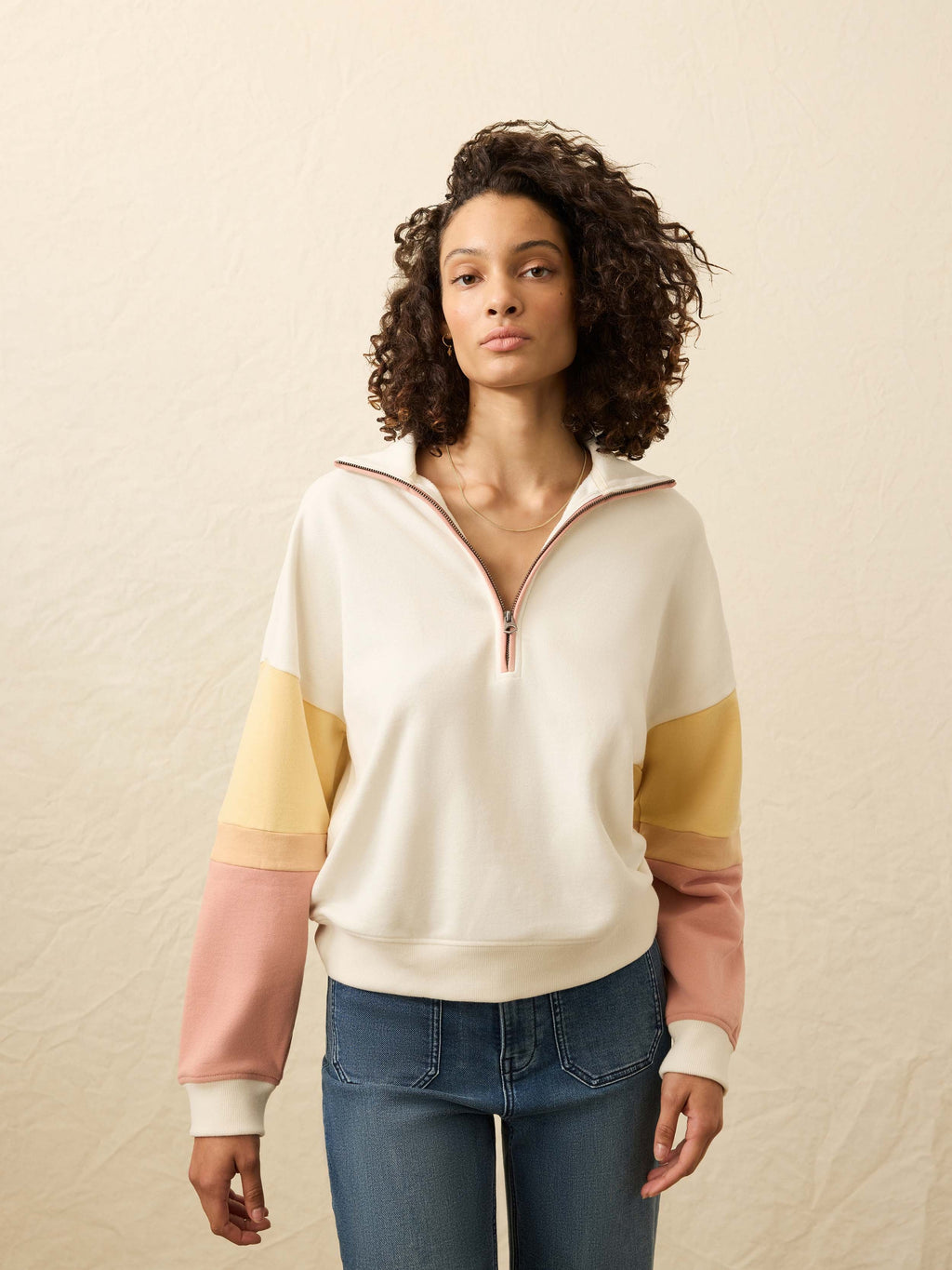 High Standard Fleece Quarter Zip - Sunset Dusk