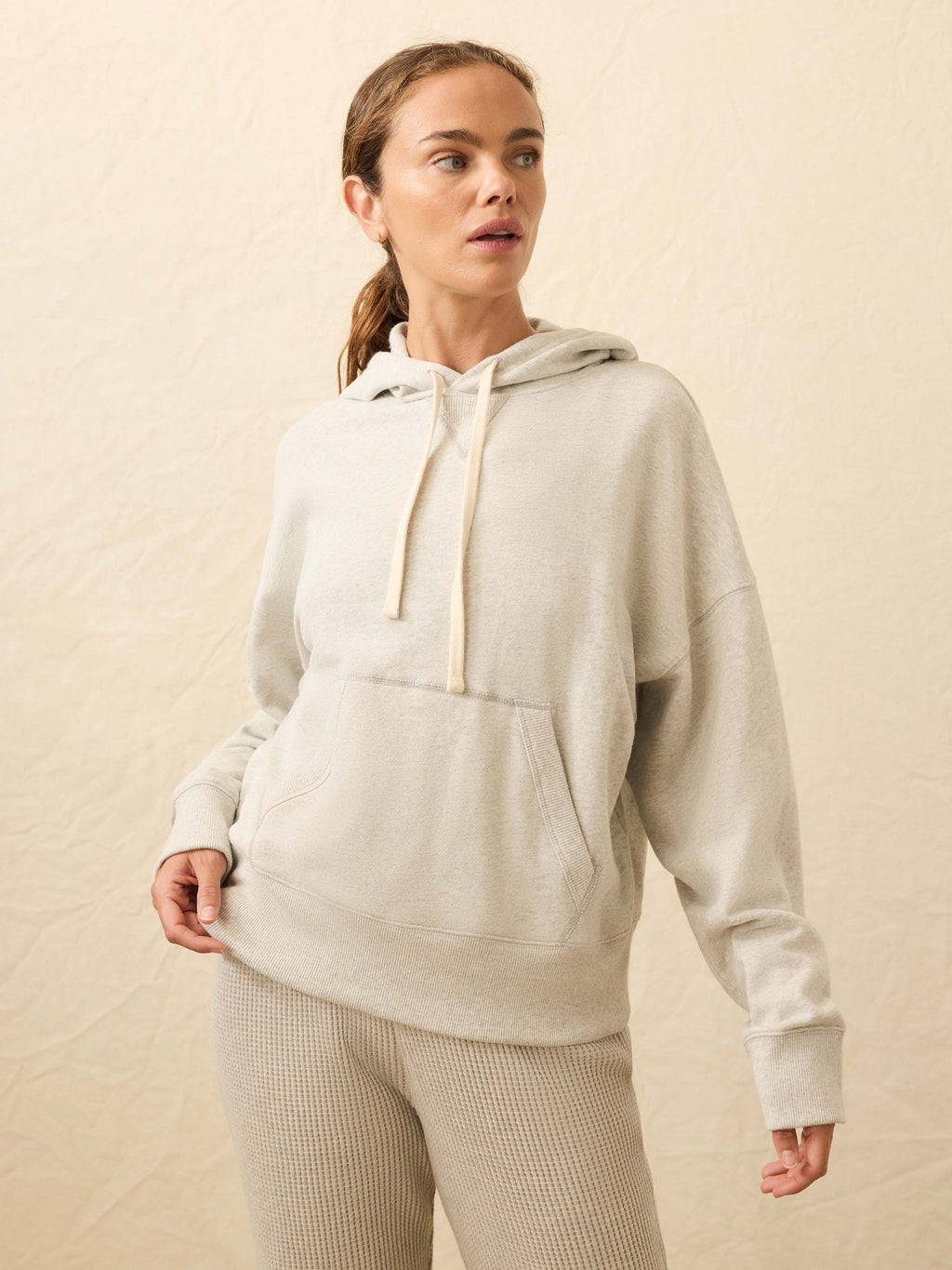 High Standard Fleece Hoodie - Light Grey Heather