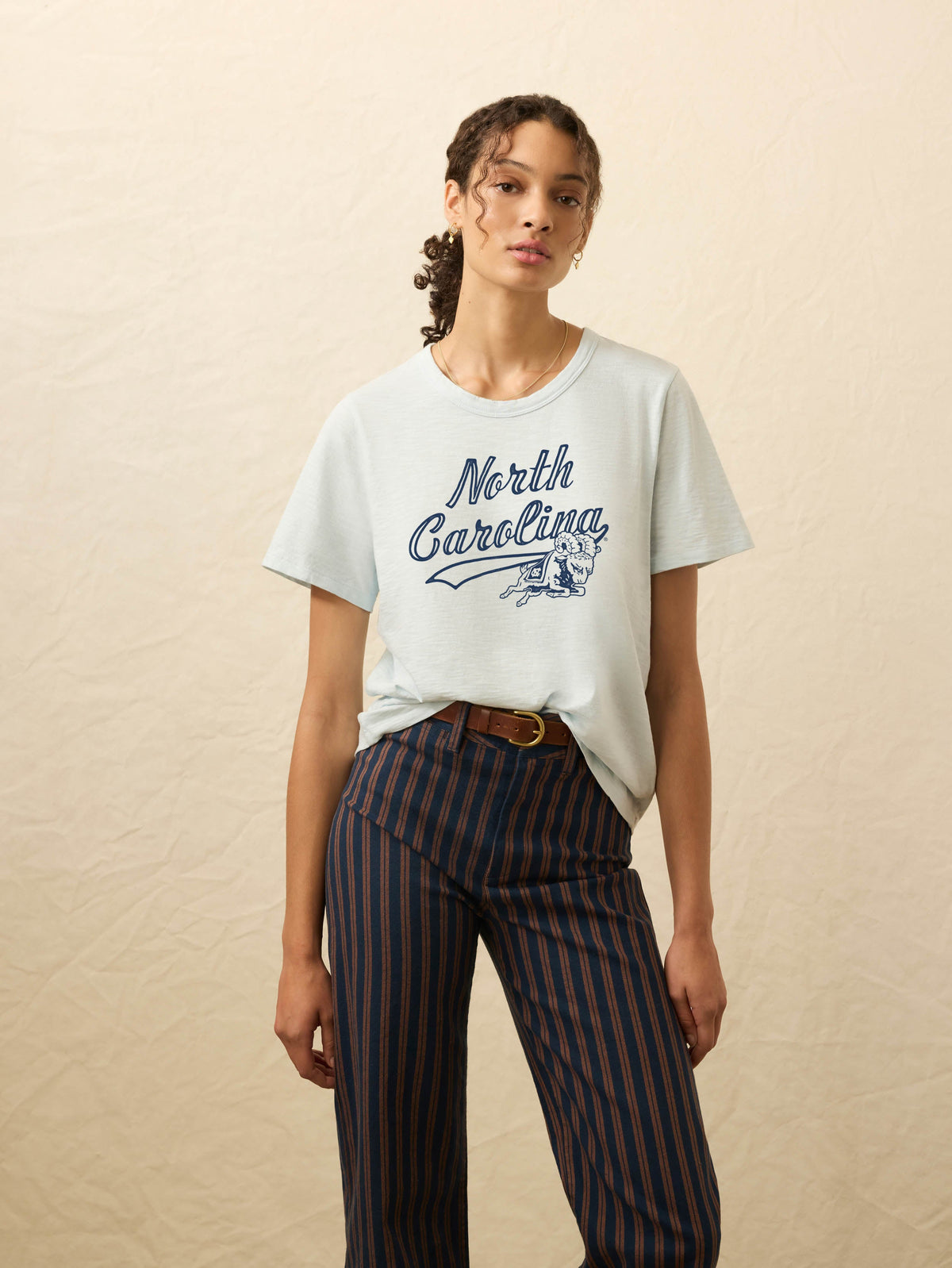 University of North Carolina Sunwashed Essential Tee - Sky