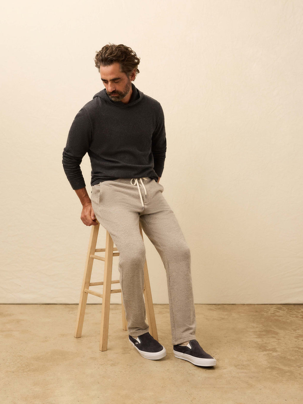 Inlet Jogger Pant - Ivory Hill Melange