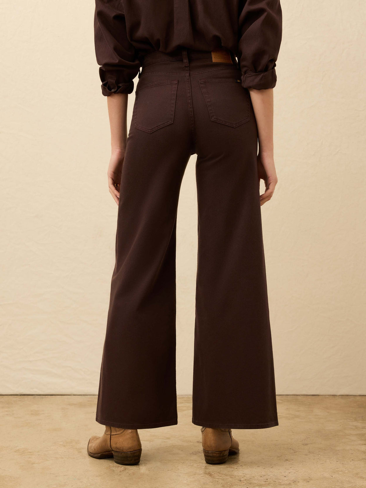 Saturday Denim Wide Leg - Chocolate Brown