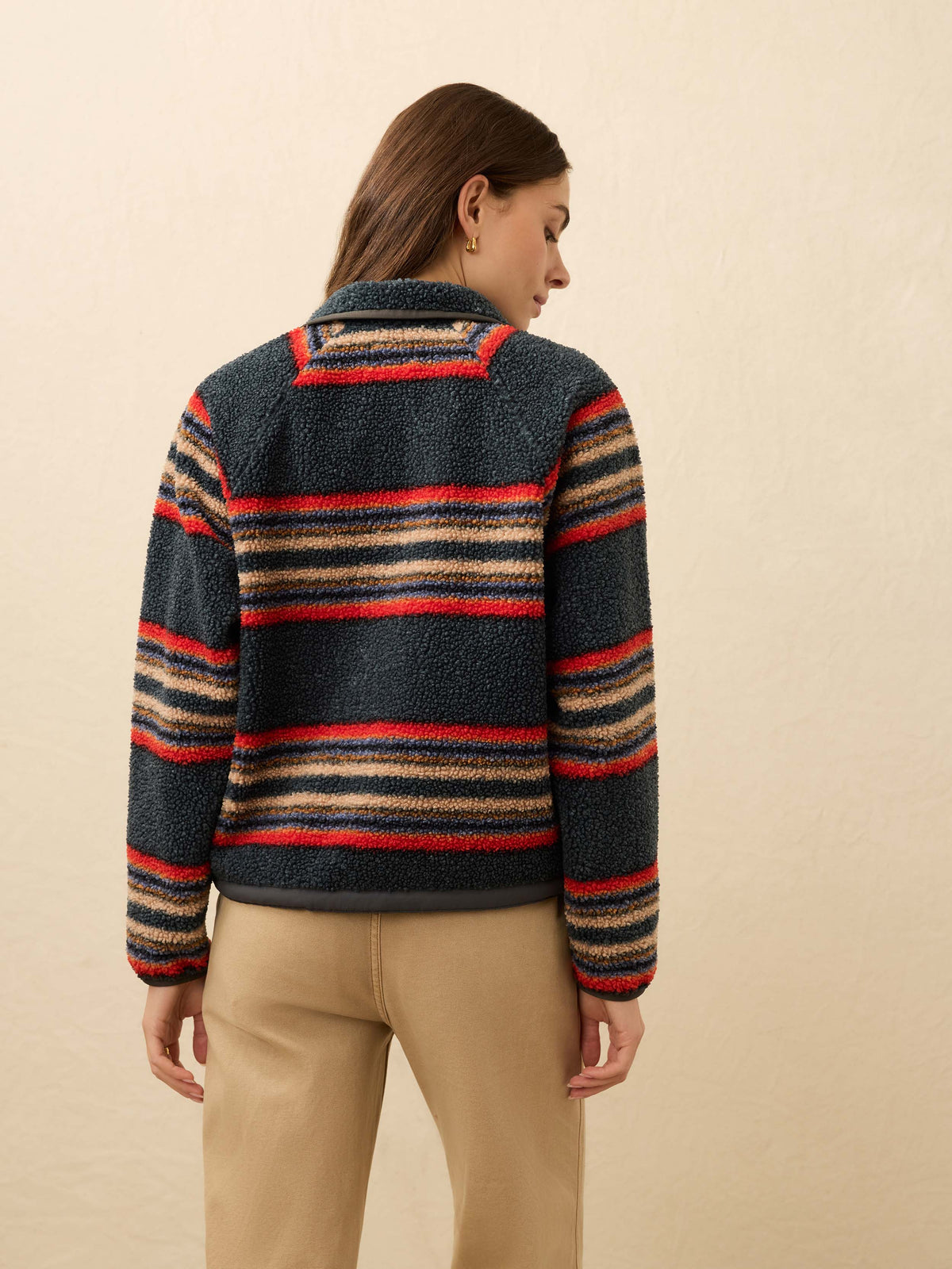 Fireside Fleece Popover - Fireside Stripe