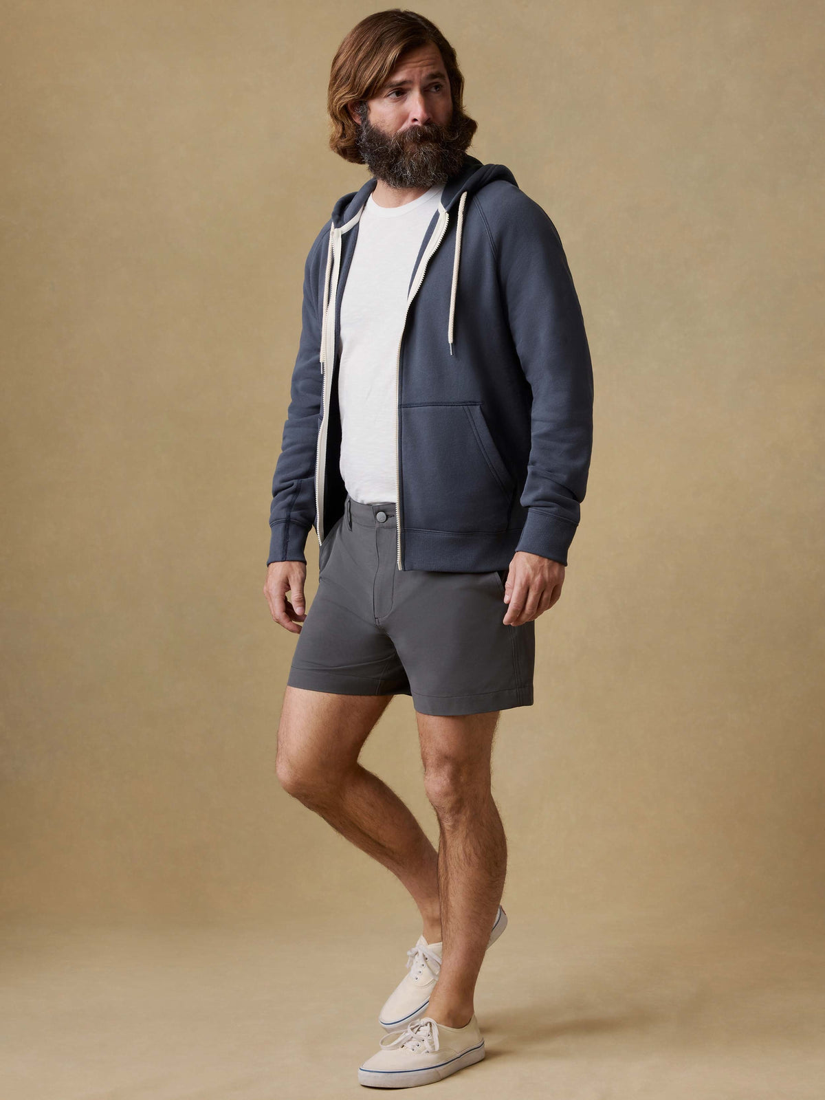High Standard Fleece Zip Hoodie - Blue Nights